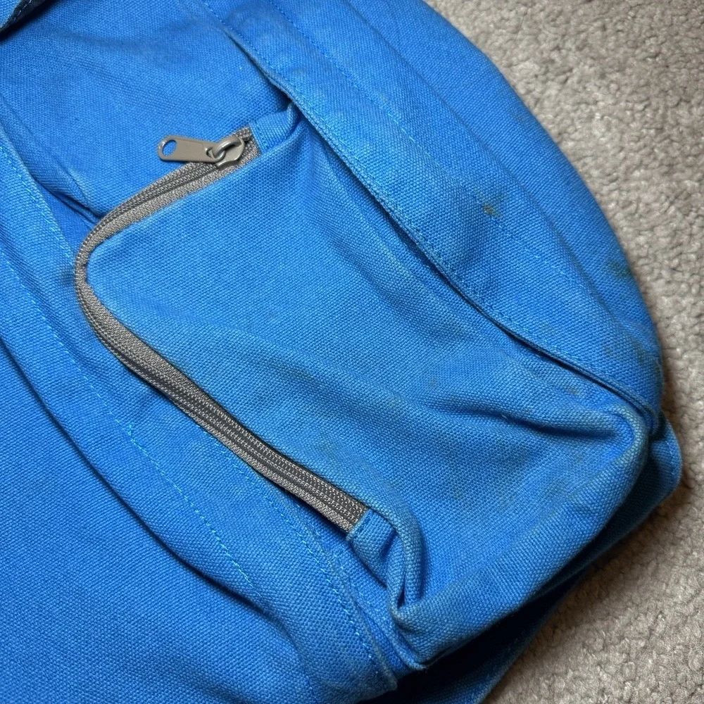 KAVU Rope Sling Backpack Crossbody Bag Blue Outdoor Canvas Hiking - Picture 3 of 10